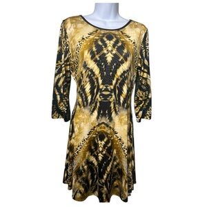 Women's Animal Print Flowy Mini Dress Sz M